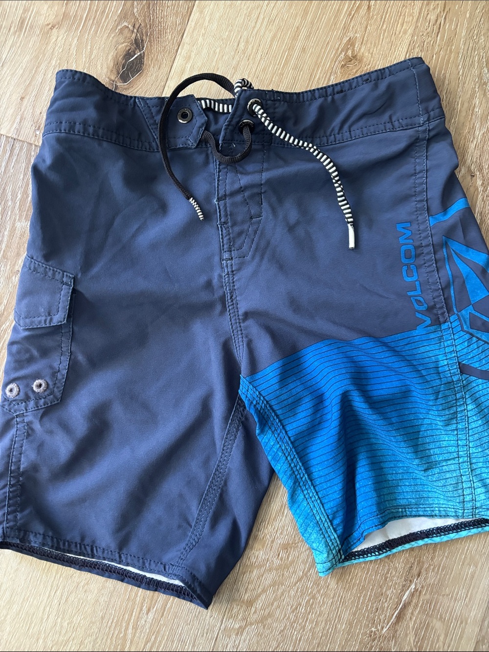 Volcom boy’s Navy and Bright Blue Hybrid Shorts